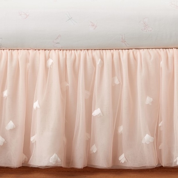 Monique Lhuillier Blush Pink Ethereal Bed Skirt - Picture 3 of 3